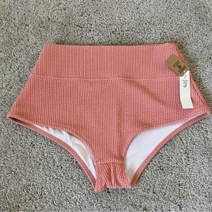 Pink brand-pink bikini bottom